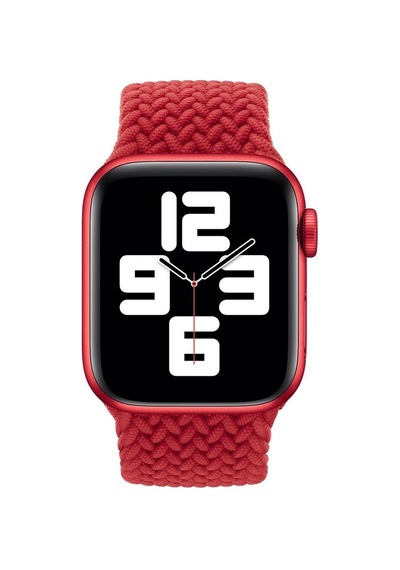 Apple Uyumlu iOS Watch 40 mm Tek Örgülü Loop (Product) RED 8 Kayış