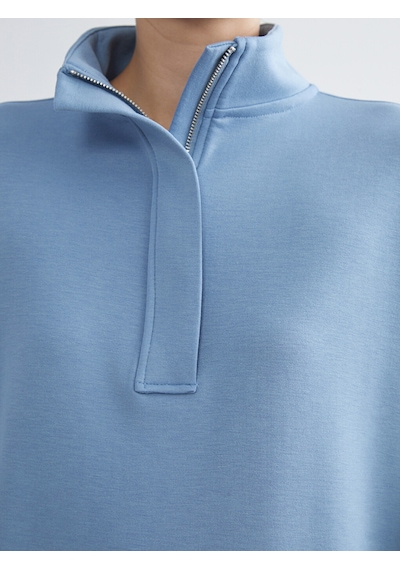 Lcw Everyday Mavi Dik Yaka Kadın Sweatshirt Tunik