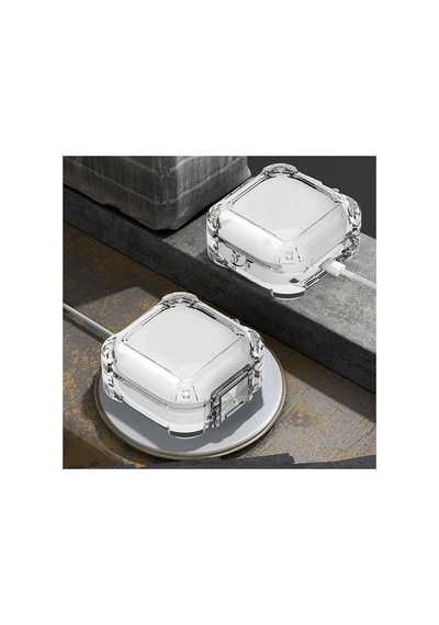 Caseonn Galaxy Buds 2 - Buds 2 Pro Kılıf Transparan Emniyet Kilitli Yeşil