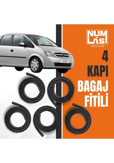 Opel Meriva 2003-2006 4 Kapı + Bagaj Fitili-a Kalite-numlas-nm3968