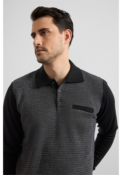 Süvari Siyah Regular Düz Fermuarlı Polo Yaka Sweatshirt Sw2013700011-s09 Siyah Süvari Siyah Regular Düz Fermuarlı Polo Yaka Sweatshirt Sw2013700011-s09 Siyah