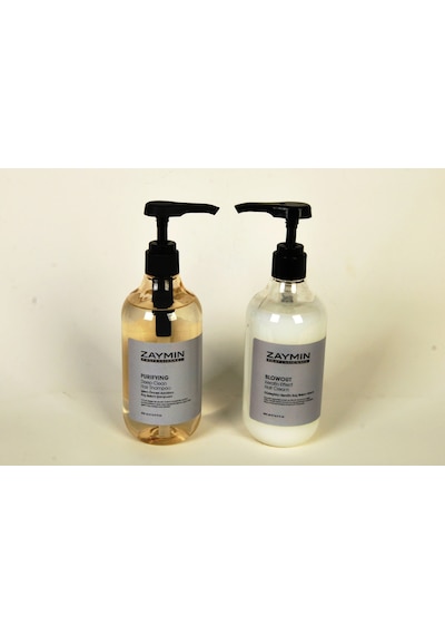 Zaymın Blowout Düzleştirici Keratin Saç Kremi 500 ML + Zaymın Purifying Saç Bakım Şampuanı 500 ML
