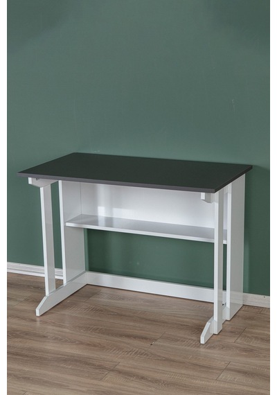 Enda Home Pillar Kütüphaneli Geniş Çalışma Masası 100x56 Cm Antrasit Enda Home Pillar Kütüphaneli Geniş Çalışma Masası 100x56 Cm Antrasit