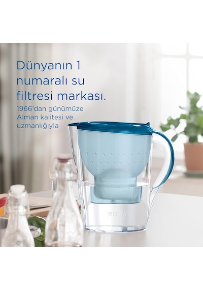 Brıta Marella Xl 12x Maxtra Pro Pure Performance Filtreli Su Arıtma Sürahisi - Mavi 3,5l Diğer