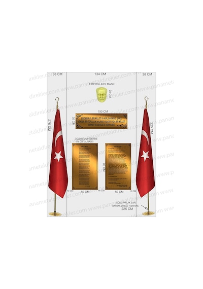 Atatürk Köşesi Seti Poz Model 03