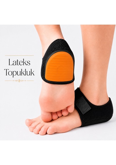 Darbe Emici Topuk Koruyucu Kumaş Topuk Çorabı Topukluk Tabanlık. Lateksli Topukluk 1 Çift