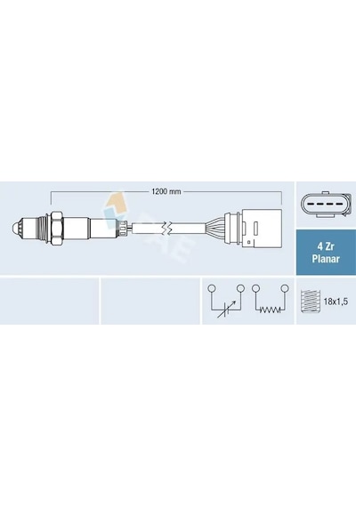 Vw Passat B5.5 Oksijen Sensoru 1.8 2001-2005 Awt Fae 77144