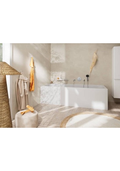 Hansgrohe Duoturn S 2 Çıkış İçin Ankastre Banyo Bataryası - 75418000 Krom