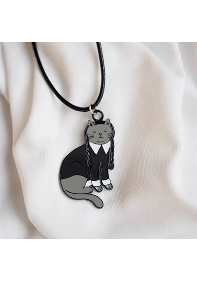 Best Friends 2'li Kedi Kolye Kahverengi