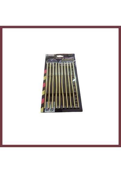 Storeşahin U Tip Geçmeli Havalandırma Nikelaj Şerit Çıta İnce 20cm 10 Parça Gold Shn0720