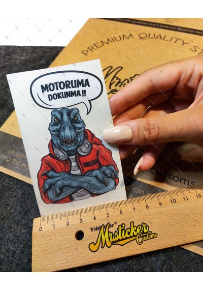 Wrn32 Motoruma Dokunma Kizgin Dinazor Sticker