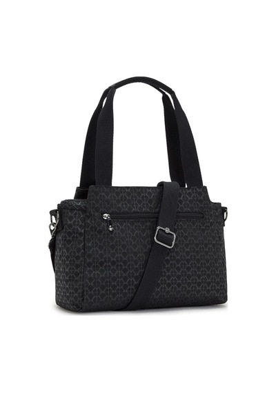 Kipling Kıplıng Elysia Orta Boy Omuz Çantası Siyah Sıgnature Emb Siyah