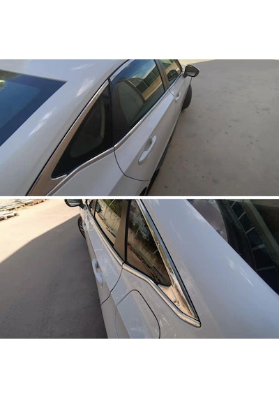 Honda Civic Fe1 Uyumlu Krom Cam Alt Çıtası 2021- 8 Parça