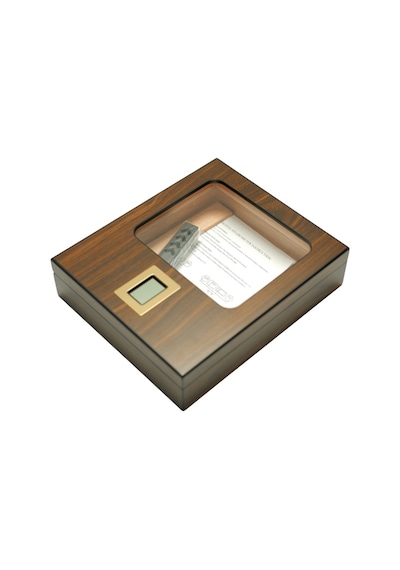 Premiumquality San Telmo Kahverengi Sedir Humidor Puro Kutusu - Tr9632