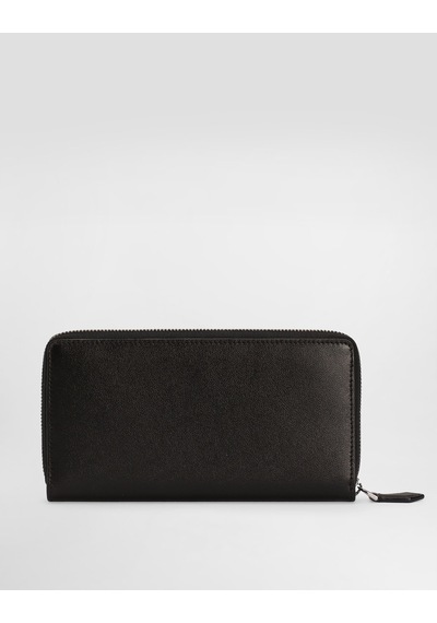 Dolce & Gabbana Zip-around Calfskin Wallet Siyah