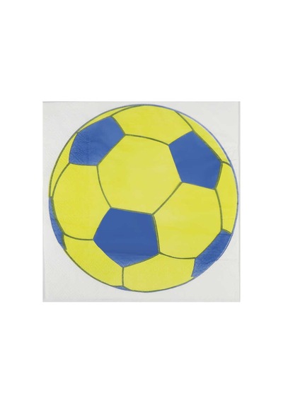 Peçete Futbol Topu Pk:20 Sarı Lacivert +3