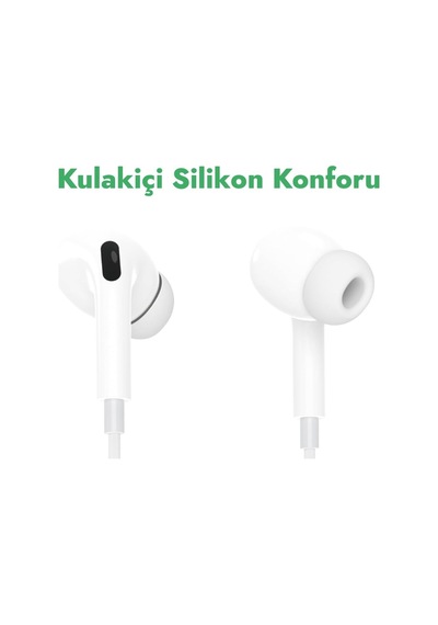 Lightning Kulak İçi Kulaklık, Silikon Konforu, Beyaz
