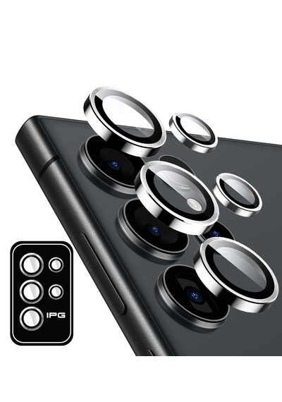 Galaxy Uyumlu S25 Ultra Ipg Kamera Lens Koruyucu Alüminyum - Gümüş