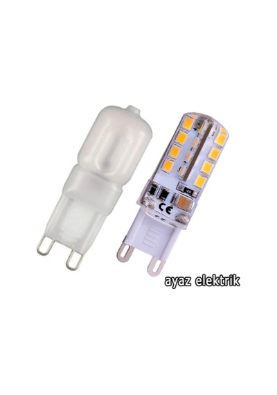 220 Volt G9 Duy 2-3 Watt Led Kapsül Ampul Beyaz-Sarı Işık