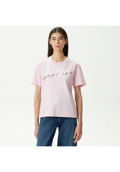 The Kooples Kadın Baskılı Bisiklet Yaka Pembe T-shırt