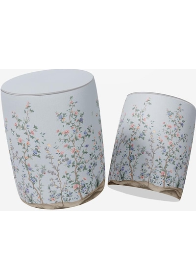 Mini Colorful Flowers Puf Kumaşı Süettir. Uluslararası Solmama Sertifikasına Sahiptir. Çok Renkli
