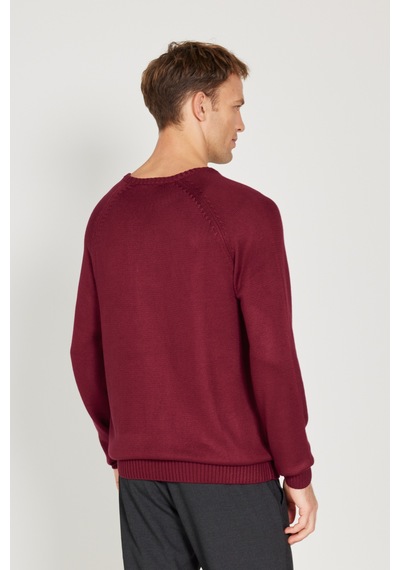 AC&Co / Altınyıldız Classics Erkek Bordo Standart Fit Normal Kesim Bisiklet Yaka Triko Kazak Bordo AC&Co / Altınyıldız Classics Erkek Bordo Standart Fit Normal Kesim Bisiklet Yaka Triko Kazak Bordo