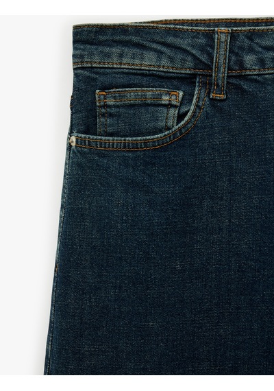 Koton Normal Bel Cepli Pamuklu Straight Jean Pantolon - Mark Jean Koyu İndigo 7wam40258nd Koton Normal Bel Cepli Pamuklu Straight Jean Pantolon - Mark Jean Koyu İndigo 7wam40258nd