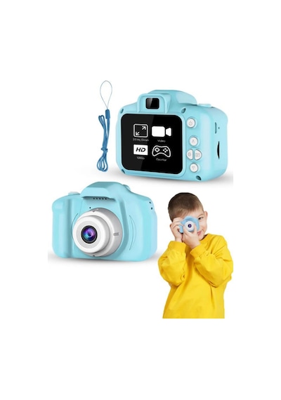 Mavi Hd Taşınabilir Mini Kamera Video Kayıt Ve Fotoğraf Çekim Özellikli Standart