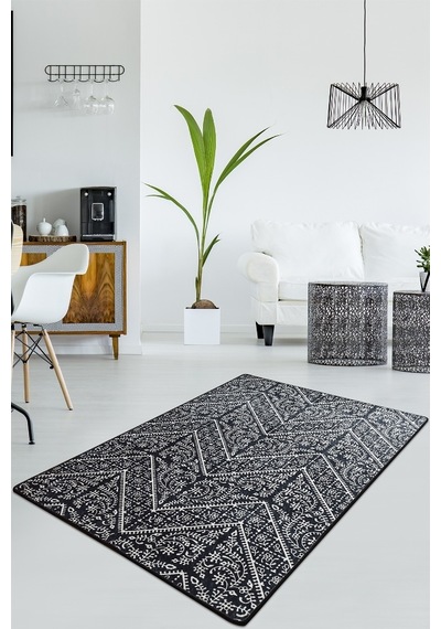 Maggie Siyah Djt 80X120 Cm Kaymaz Taban Halı