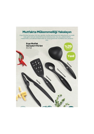 Ergo Mutfak Gereçleri 4 Lü Set