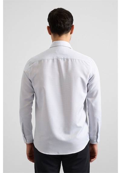 Süvari Gri Regular Klasik Yaka Casual Gömlek Gm2025300050-s05 Gri