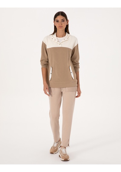 Pierre Cardin Kadın Bej Sweatshirt 50309096-vr011 Bej