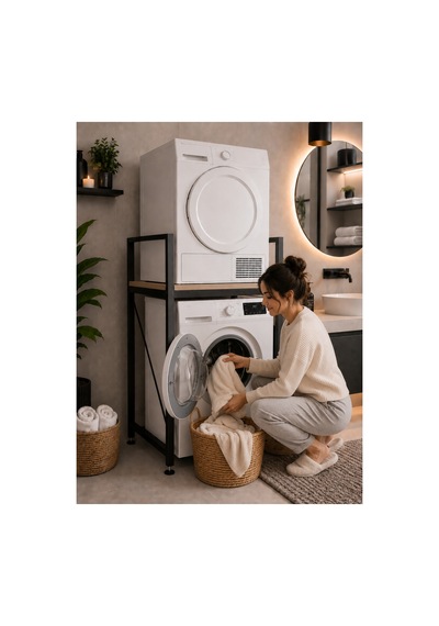Lifos Çam/siyah Raflı Çamaşır Makinesi Dolabı Kurutma Makinesi Dolabı Metal Banyo Dolabı Lifos Çam/siyah Raflı Çamaşır Makinesi Dolabı Kurutma Makinesi Dolabı Metal Banyo Dolabı