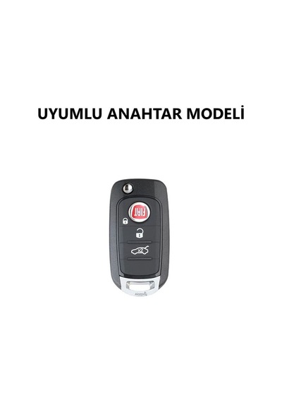 Fiat Egea 500x Tpu Anahtar Kılıfı Beyaz Gold - 1 Adet
