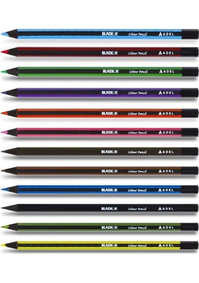 Blackline Kuru Boya Kalemi Karton Kutu 12 Renk