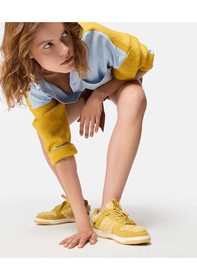 Twist Suni Kürk Detaylı Sneaker Sarı