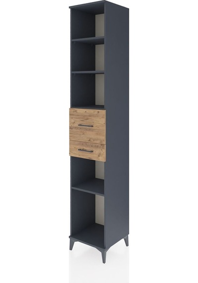 Hyperion Dolap 4 Raflı 2 Çekmeceli 44x44x243 Antrasit-çam Antrasit Hyperion Dolap 4 Raflı 2 Çekmeceli 44x44x243 Antrasit-çam Antrasit