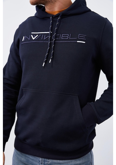 Tommy Life Lacivert Kanguru Cep Standart Kalıp Kapüşonlu Erkek Sweatshirt - 87883 Lacivert
