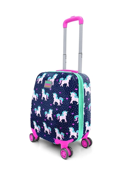 Coral High Kids Lacivert Pembe Unicorn Desenli Çocuk Valizi 16713 Lacivert - Pembe