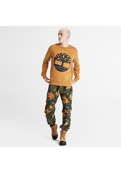 Timberland Tımberland Tree Logo Crew Neck Sweatshirt Tb0a2bj8p571-wheat Boot/black Koyu Sarı