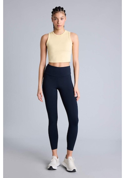 Defacto Crop Top Bisiklet Yaka Sporcu Atlet E7723ax26spyl488 Sarı-yl488