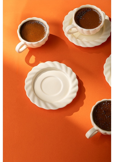 Emsan Sunshine 6'lı Kahve Fincan Takımı 80 Ml Sarı