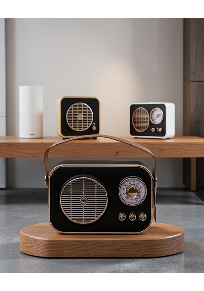Retro Radyo Bluetooth Usb Fm Kompakt Model Uczzzm4speaker-2