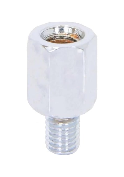 Adaptörü Ayna 10mm // Üst Ters - Alt Düz 0-Gümüş