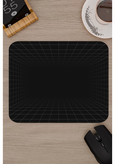 Vaporwave Grid Kaymaz Dikişli Kauçuk Oyuncu Mousepad V1 - 22x18 Gaming Mouse Pad Fare Altlığı