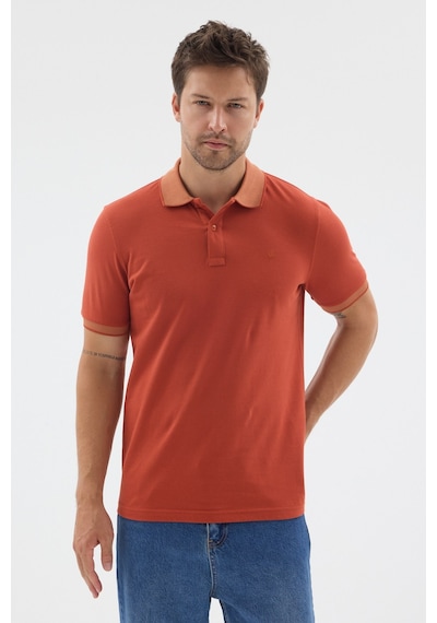 Tarçın Polo Yaka Pike Kısa Kol Slim Fit %100 Pamuk Tişört 1011260171