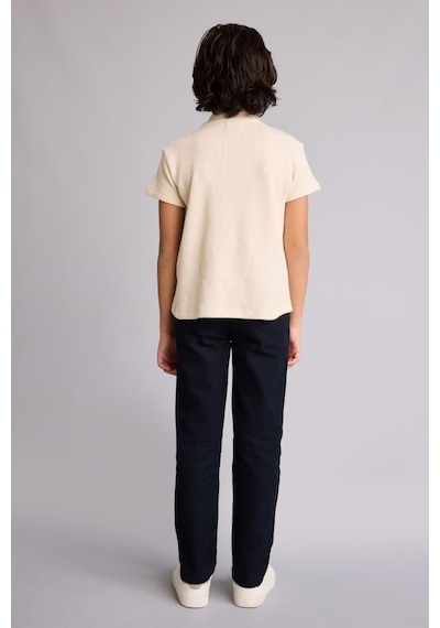 Defacto Polo Tişört Gabardin Pantolon 2'li Takım Erkek Çocuk G7091A826SM