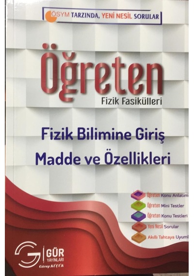 Öğreten Fizik Fasikülleri Fizik Bilimine Giriş Madde ve Özellikle