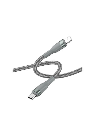 Wiwu Wi-c017 Concise Serisi Type-c To Lightning Pd Data Şarj Kablo 30w 2 Metre Gri
