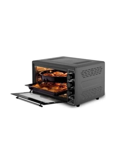 Asvera Gurme 40 L Turbo Fanlı Işıklı İki Tepsili Mini Midi Fırın